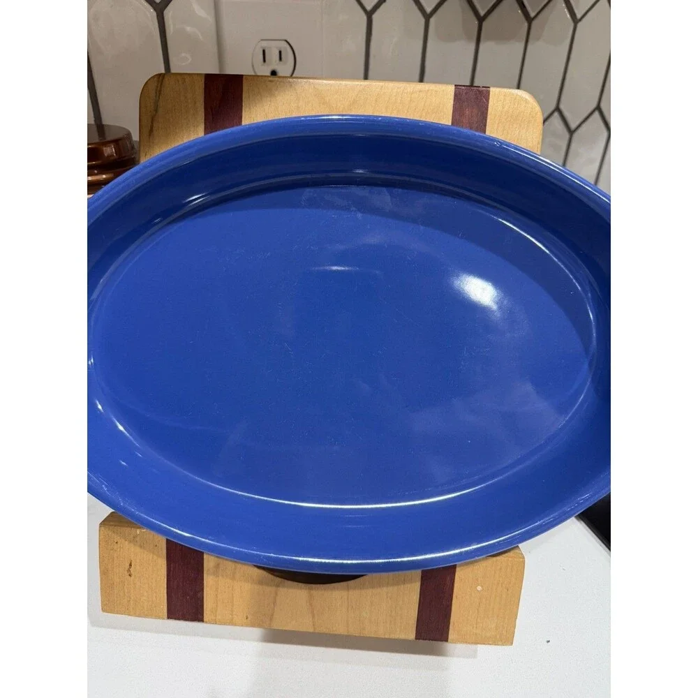 Corning‎ Sapphire Creations 12-oz BLUE Stoneware AUGRATIN Dish Discontinued Rare